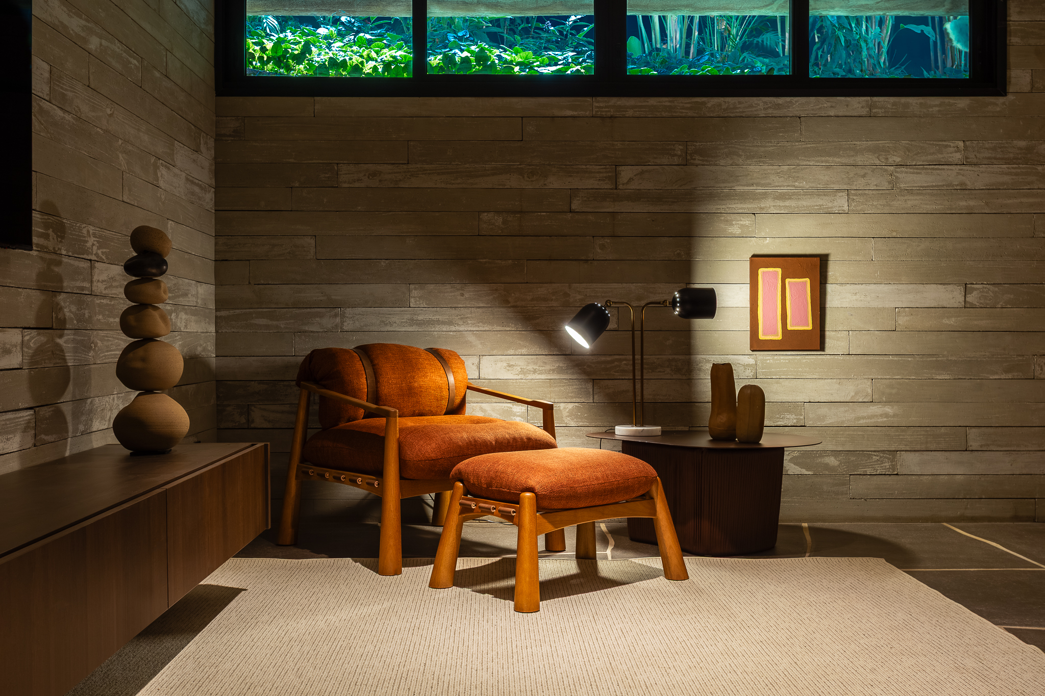 Interior design featuring Caio Ferreira's artwork